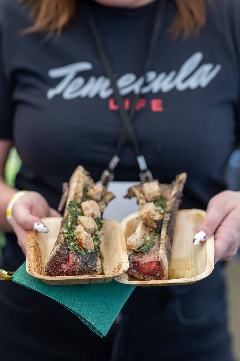Tacos served in the VIP Lounge