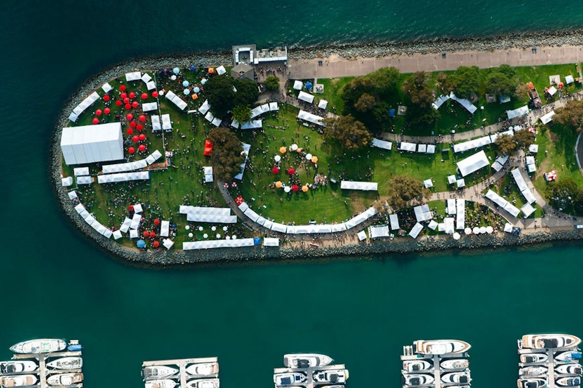 Festival guests on San Diego Bay