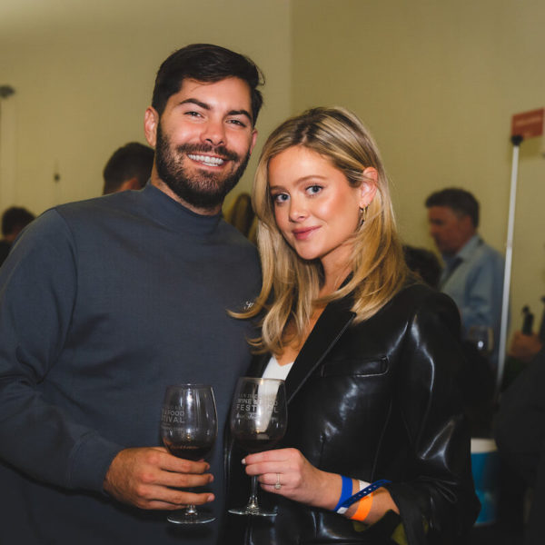 Bachelor in Paradise stars Hannah Godwin and Dylan Barbour at San Diego Bay Wine & Food Festival Grand Decant