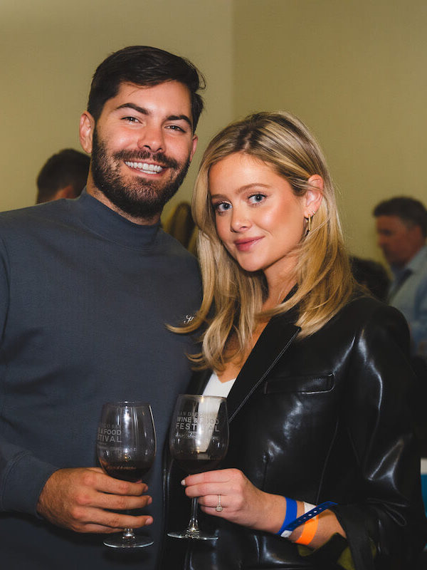 Bachelor in Paradise stars Hannah Godwin and Dylan Barbour at San Diego Bay Wine & Food Festival Grand Decant