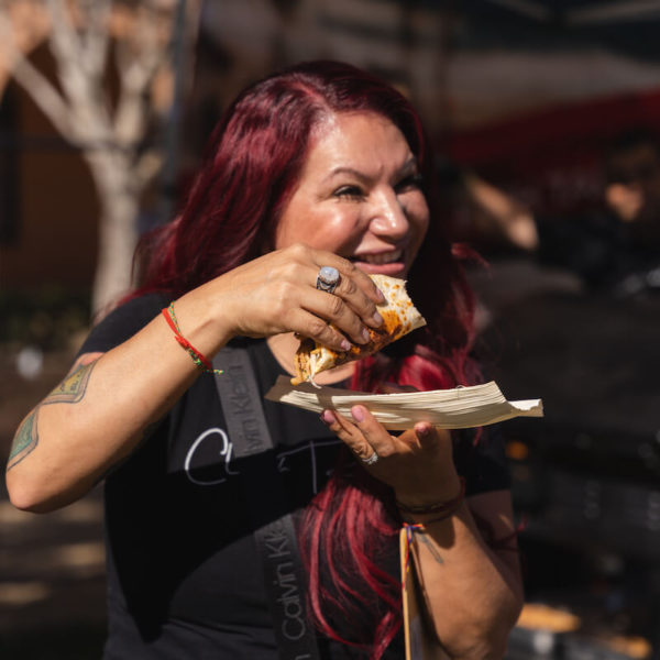 Chef Rosie O'Connor of Provecho Grill judges Taco TKO competition during San Diego Bay Wine & Food Festival Grand Fiesta