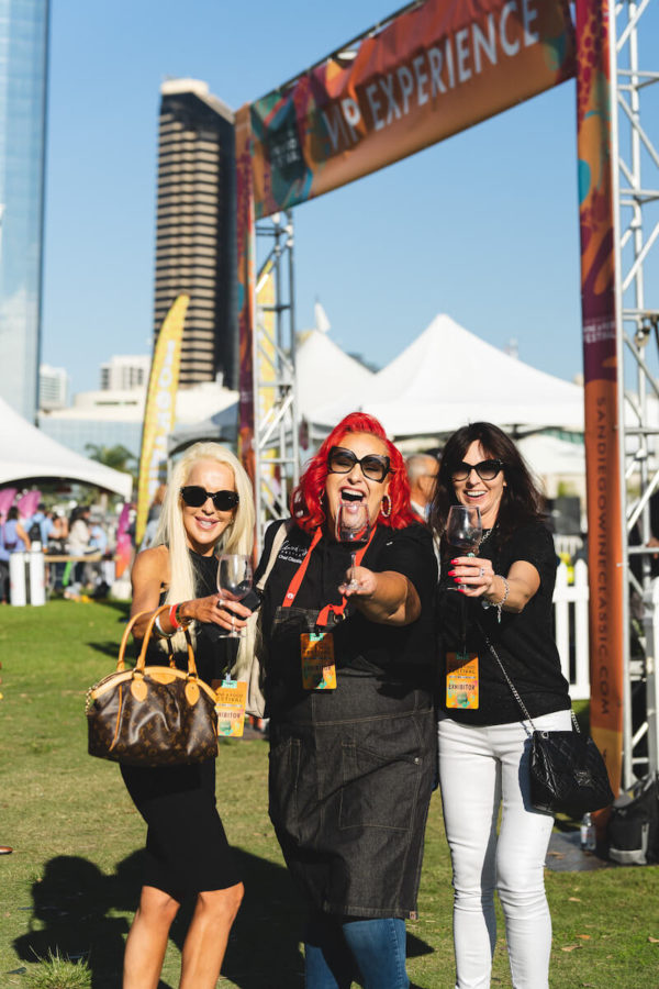 Chef Claudia Sandovla and friends at San Diego Bay Wine & Food Festival Grand Tasting