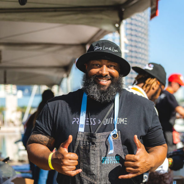 Chef DuVal Warner at San Diego Bay Wine & Food Festival Grand Tasting